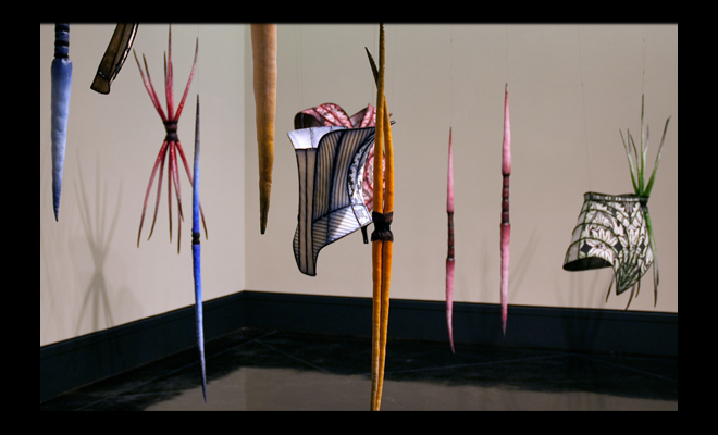 installation image: points of reference (installation detail), 2012, Alexandria Museum of Art, Alexandria, LA, and link to: installation Alexandria Museum of Art3