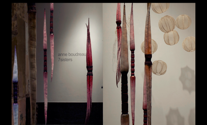installation image: Points of Reference and 7 Sisters (installation detail), 2013, The Front Gallery, New Orleans, LA