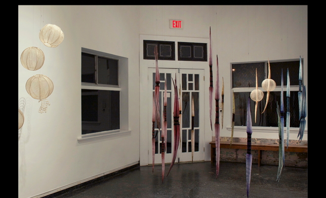 installation image: 7 Sisters and Points of Reference, 2013, The Front Gallery, New Orleans, LA